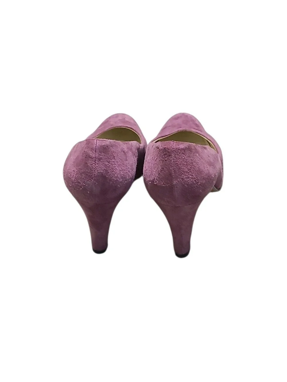 Amalfi By Rangoni Purple Suede Leather Heeled Pumps Shoes Womens Size 9 - Picture 7 of 10